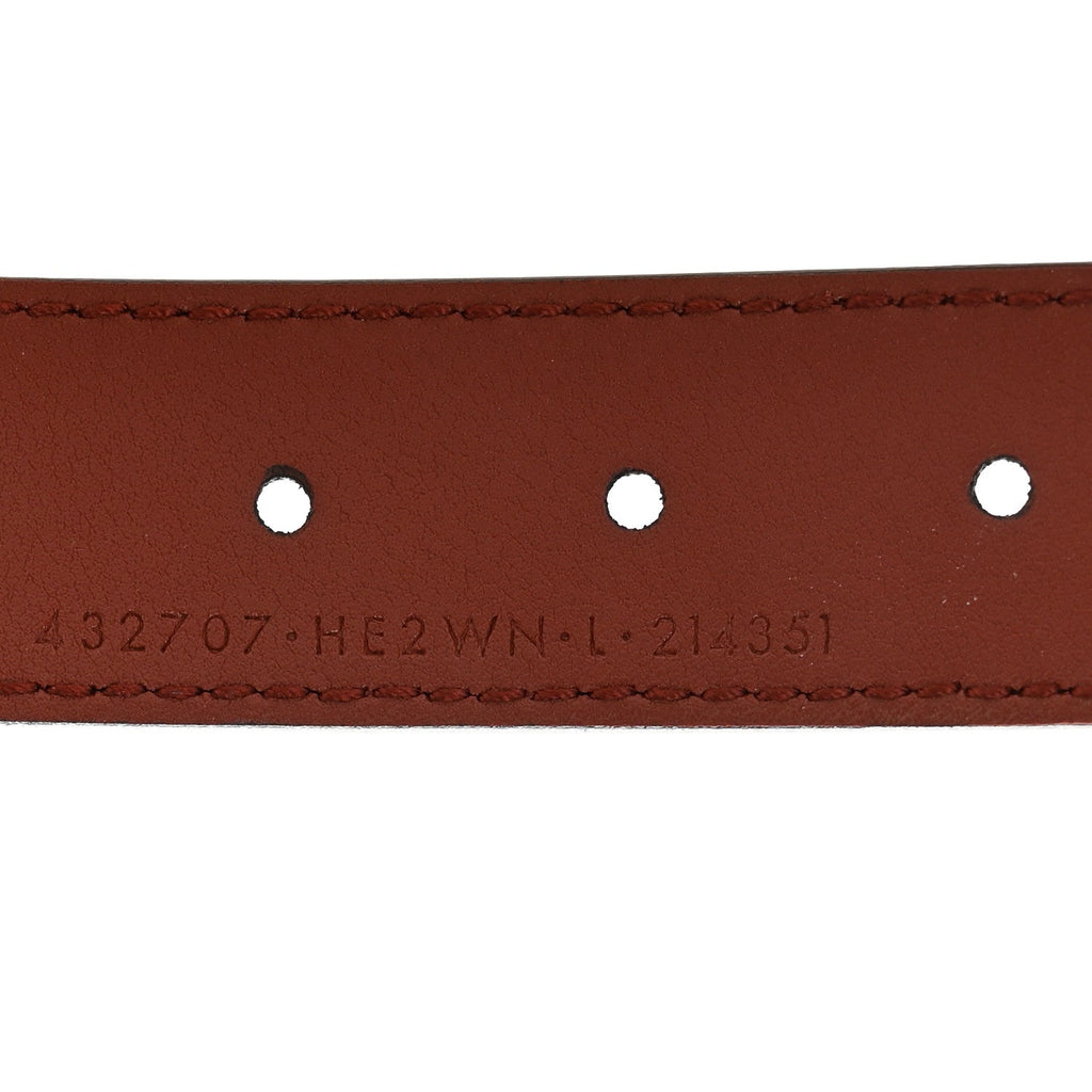Gucci Calfskin Nylon Double G Web Kids Belt L Red