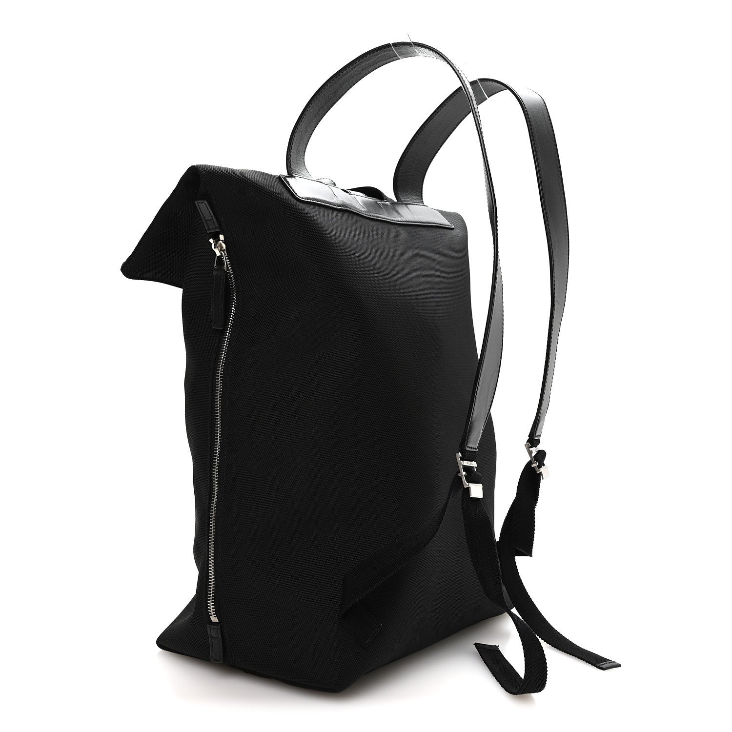 Gucci Techno Canvas Web Single Buckle Backpack Black