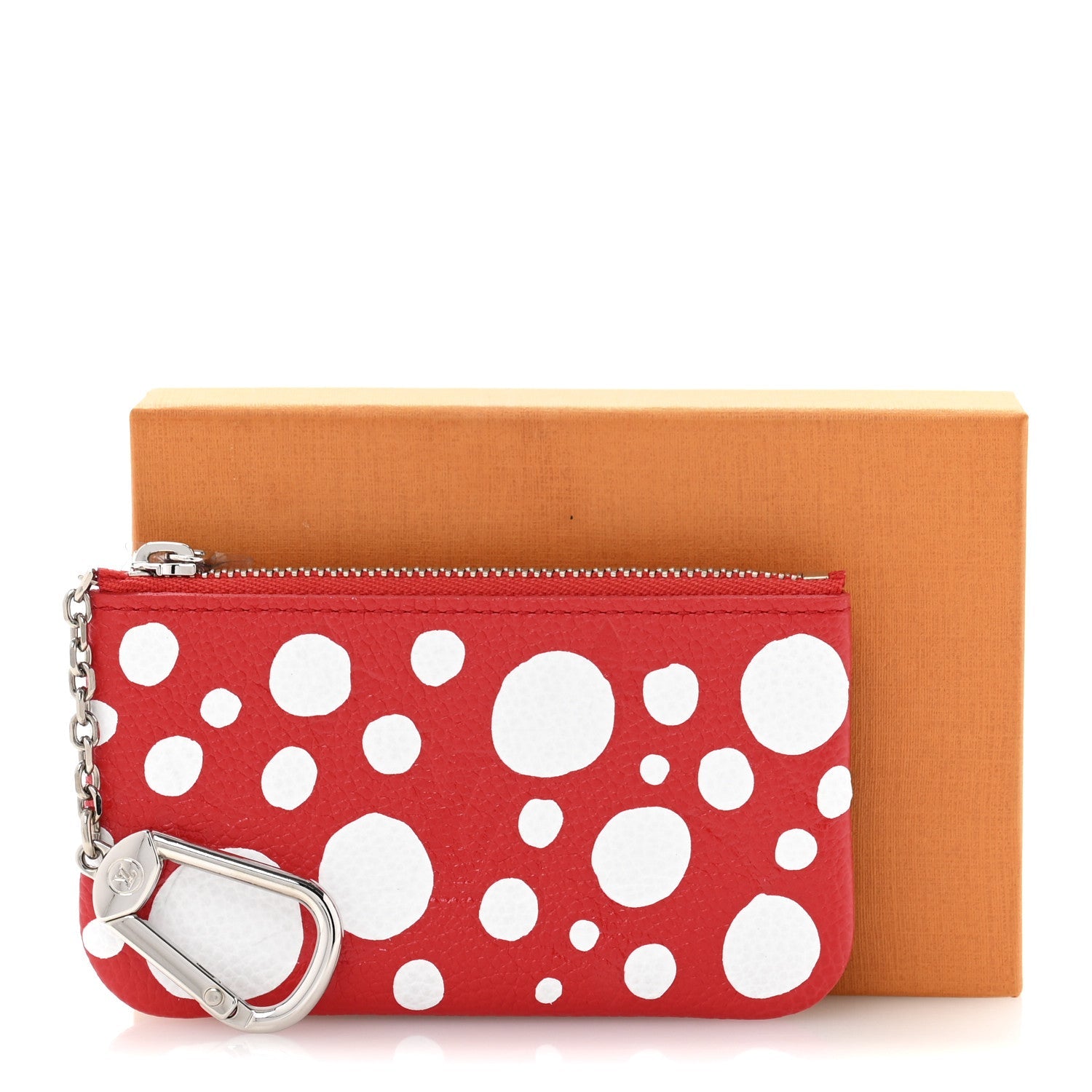 Louis Vuitton LV X YK Empreinte Infinity Dots Key Pouch Red White