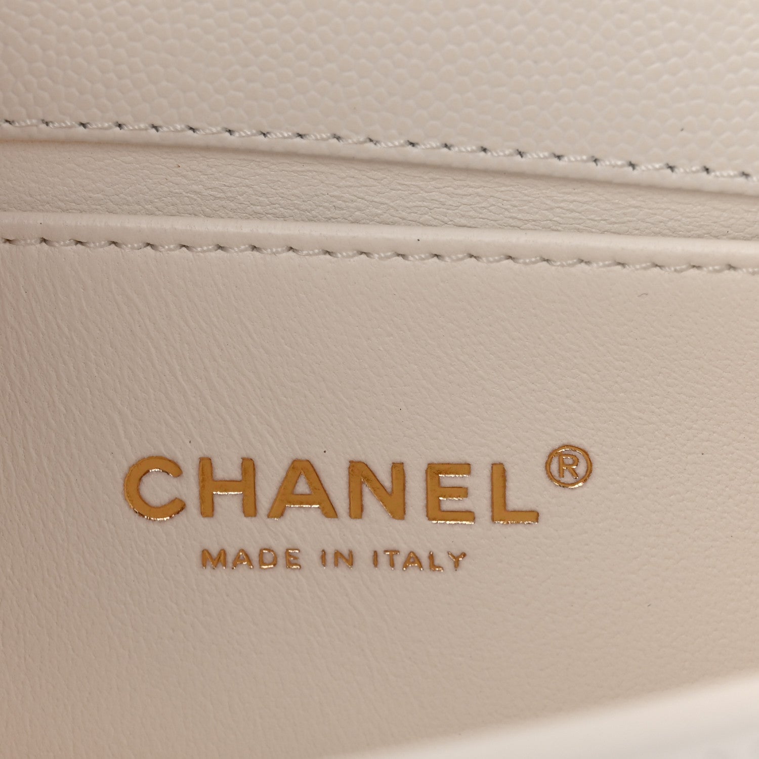 Chanel Caviar Quilted Small Boy Flap White