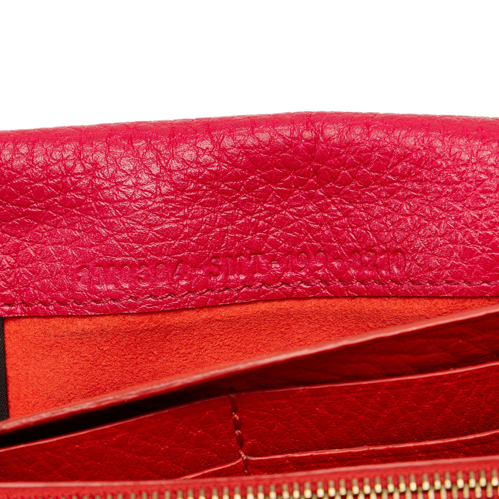 FENDI Selleria Leather Long Wallet Long Wallets