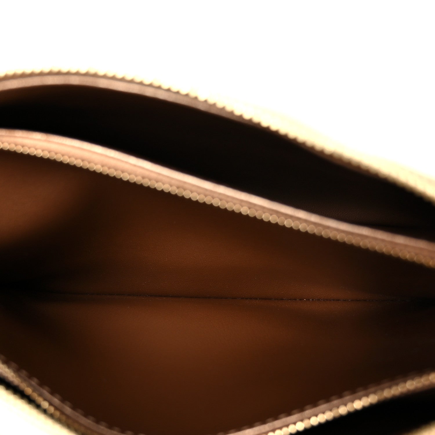 Louis Vuitton Lambskin Swarovski Crystal Embossed Monogram Coussin PM Nude