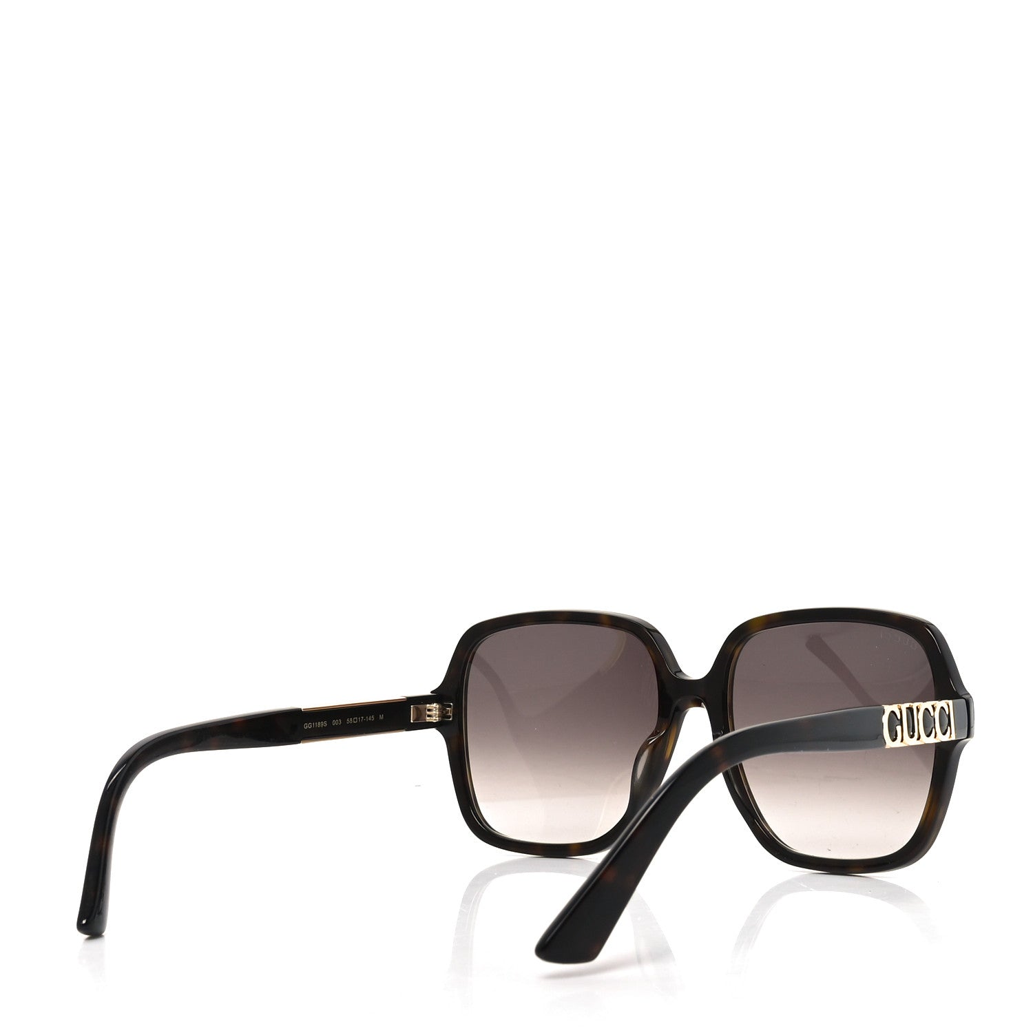 Gucci Oversized Square GG1189S Sunglasses Havana
