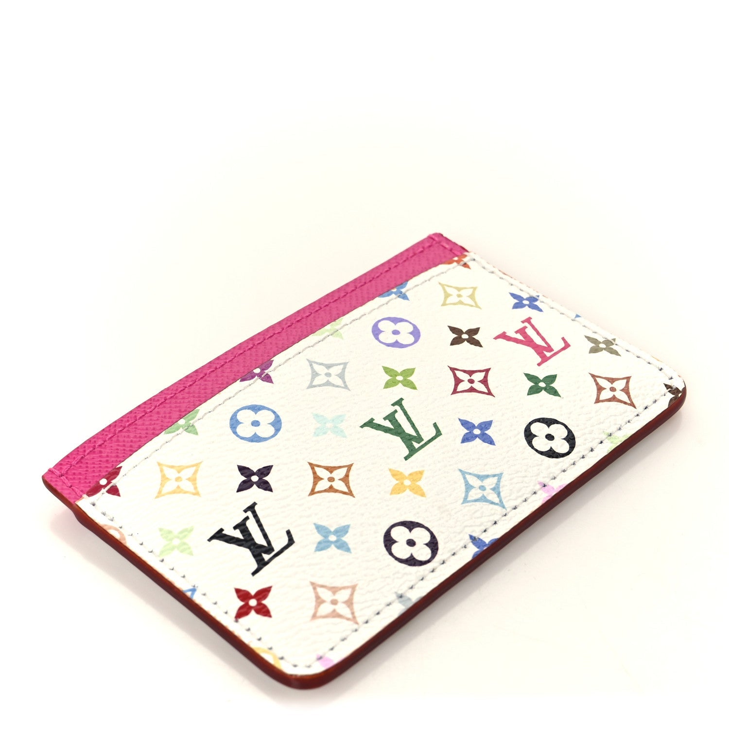 Louis Vuitton LV X TM Monogram Multicolor Card Holder Kawaii Pink