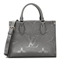 Louis Vuitton Metallic Empreinte Monogram Giant Onthego PM Gun Metal