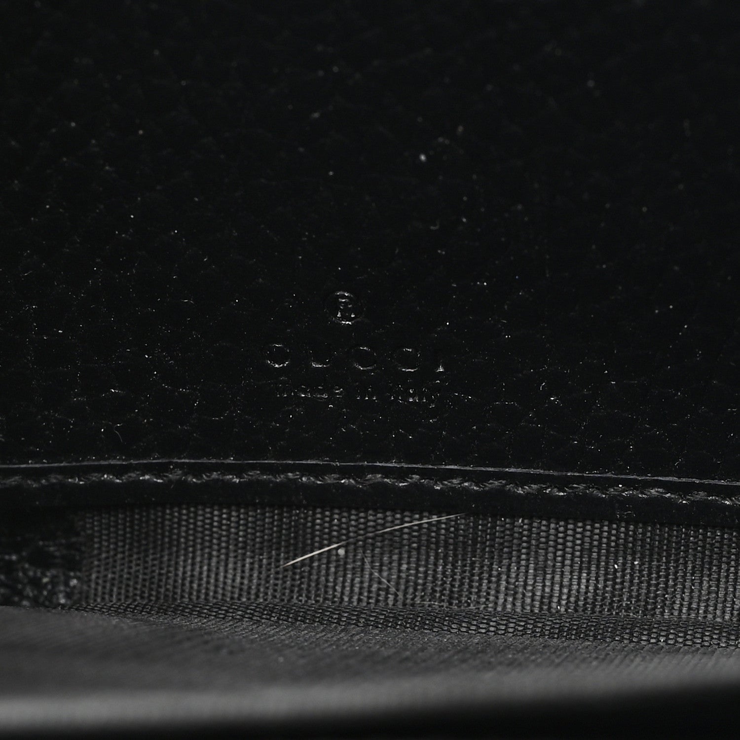Gucci Dollar Calfskin GG Marmont Zip Around Wallet Black