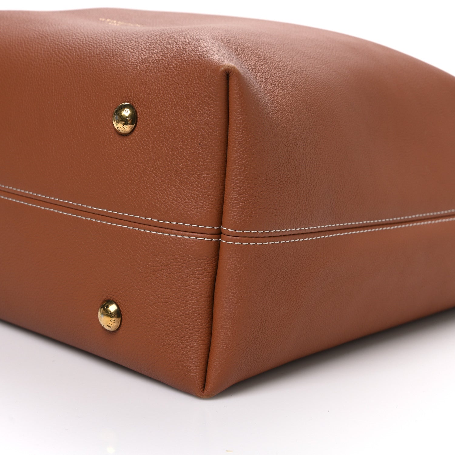 Louis Vuitton Grained Calfskin Low Key Hobo MM Cognac