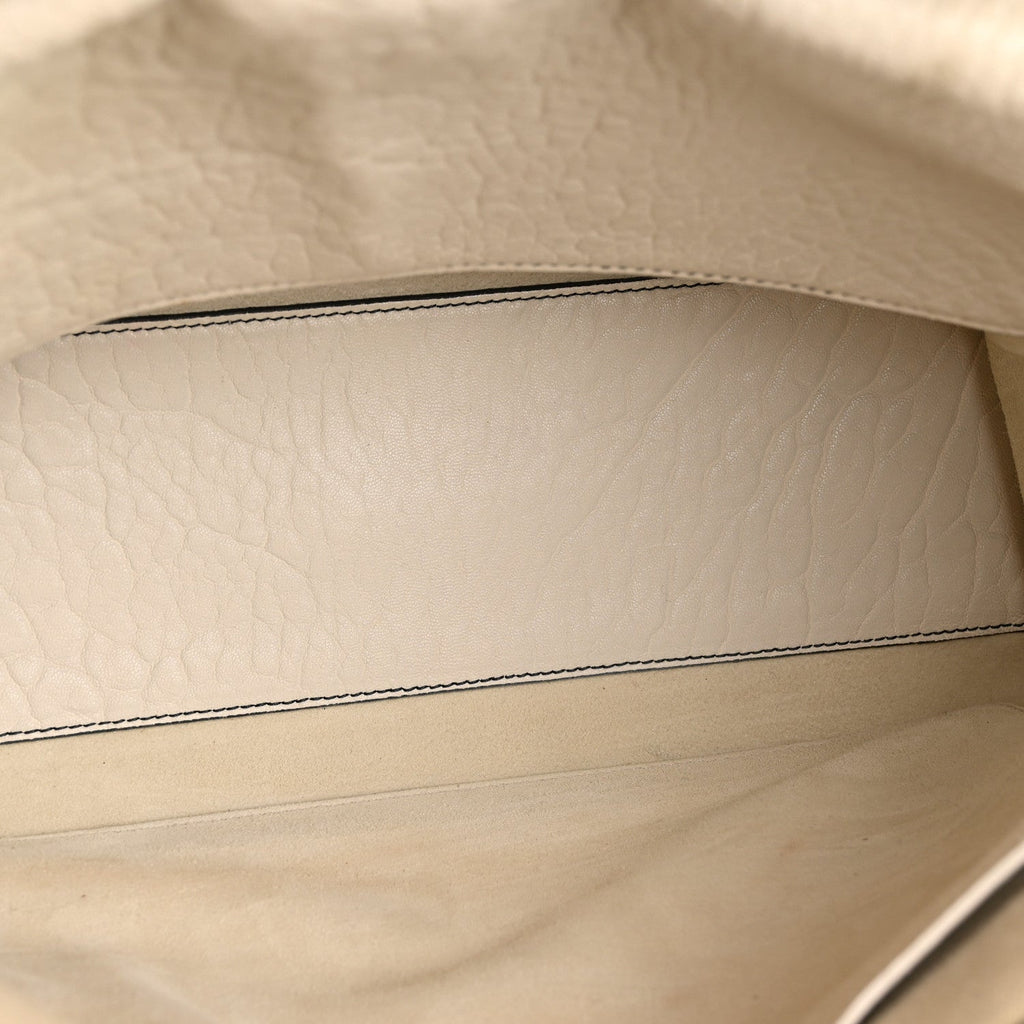 Christian Dior Canyon Grained Lambskin Large Lady Dior Off White