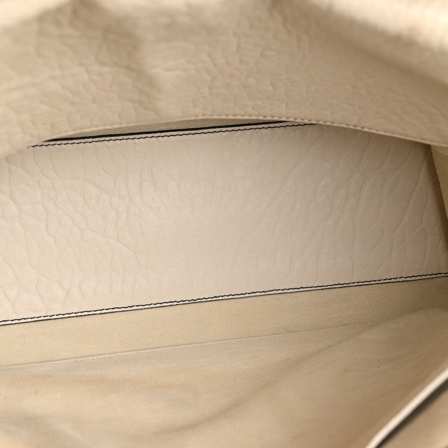 Christian Dior Canyon Grained Lambskin Large Lady Dior Off White