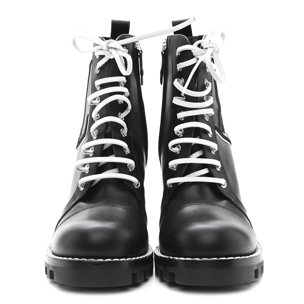 Louis Vuitton Calfskin Monogram Star Trail Ankle Boots 41 Black