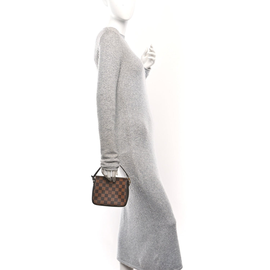 Louis Vuitton Damier Ebene Trousse Make Up Bag Pochette