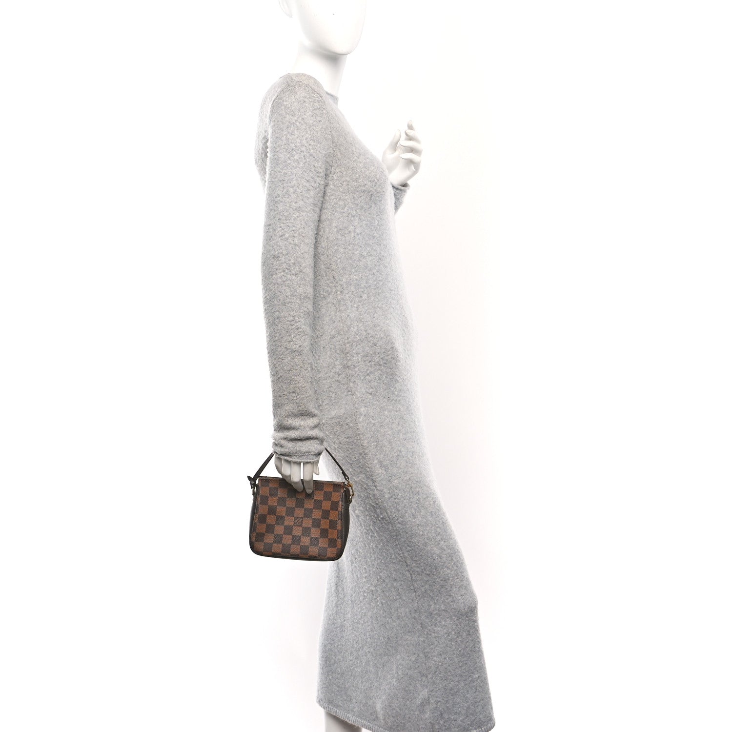 Louis Vuitton Damier Ebene Trousse Make Up Bag Pochette