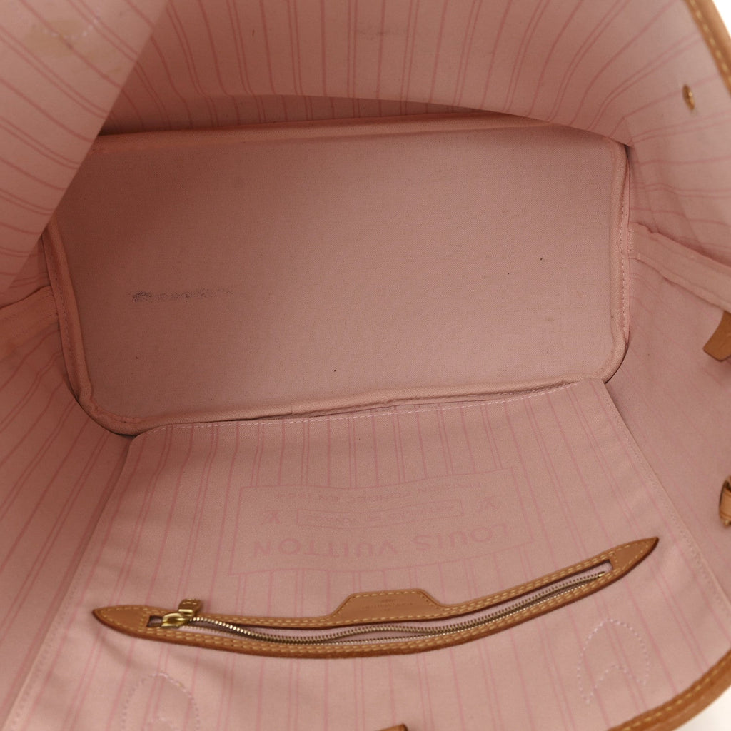 Louis Vuitton Damier Azur Neo Neverfull MM Rose Ballerine