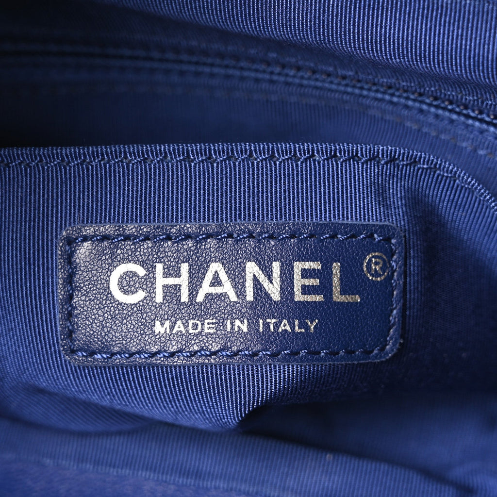 Chanel Calfskin Quilted Large Urban Spirit Backpack Navy