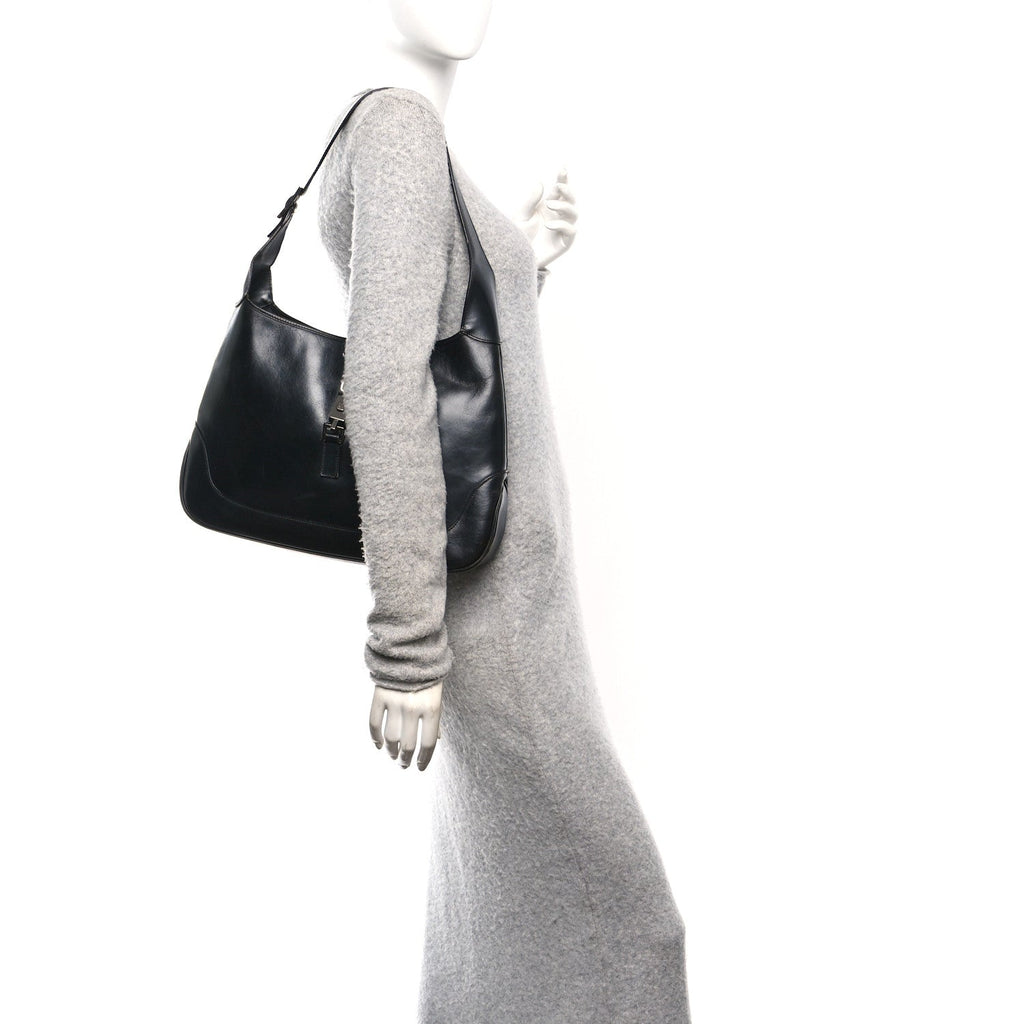 Gucci Calfskin Jackie O Hobo Black