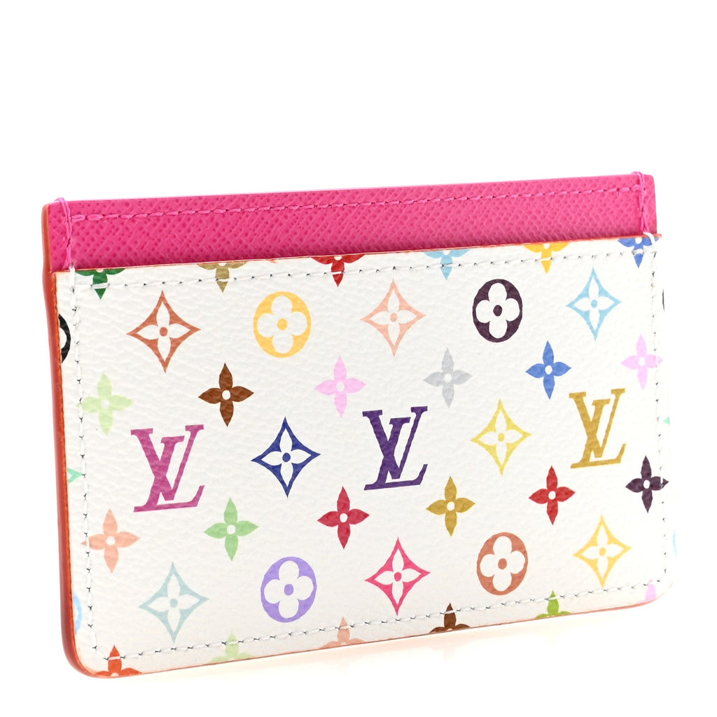 Louis Vuitton LV X TM Monogram Multicolor Card Holder Kawaii Pink