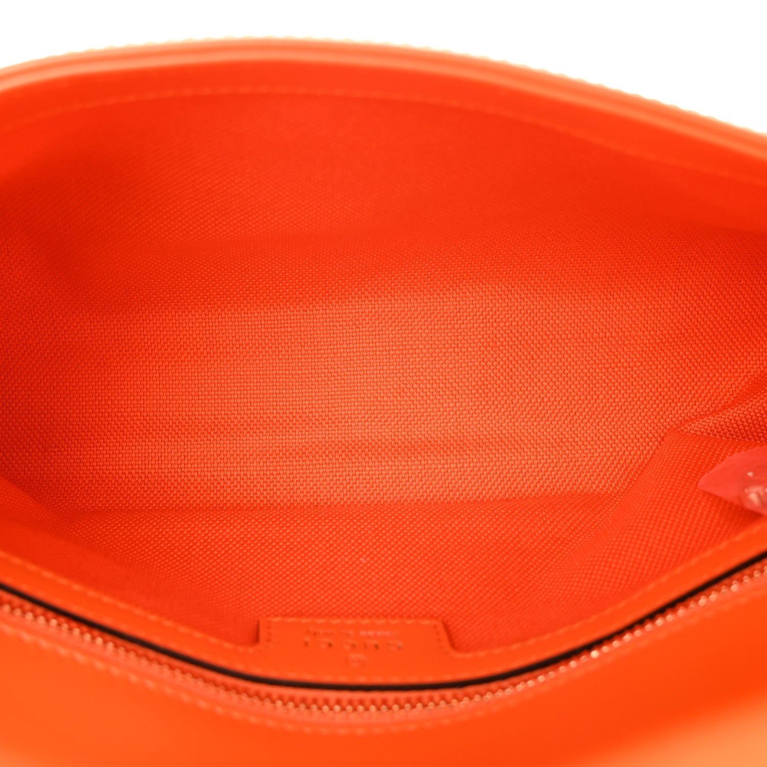 Gucci GG Monogram Textured Dollar Calfskin Small Luce Shoulder Bag Orange