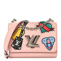 Louis Vuitton Epi Travel Stickers Twist Shoulder Bag Rose Ballerine