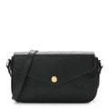 Gucci Gilbert Calfskin GG Super Mini Shoulder Bag Black
