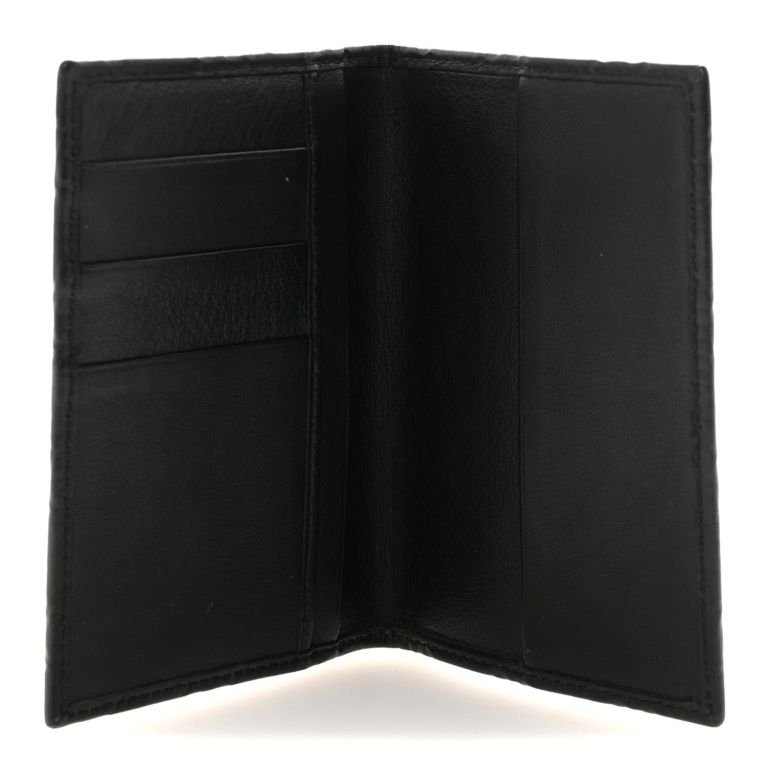 Gucci Guccissima Passport Case Black