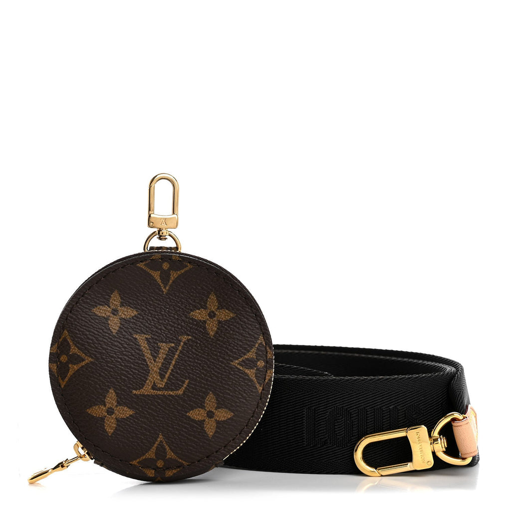 Louis Vuitton Monogram Multi Pochette Accessories Bandouliere Shoulder Strap Black