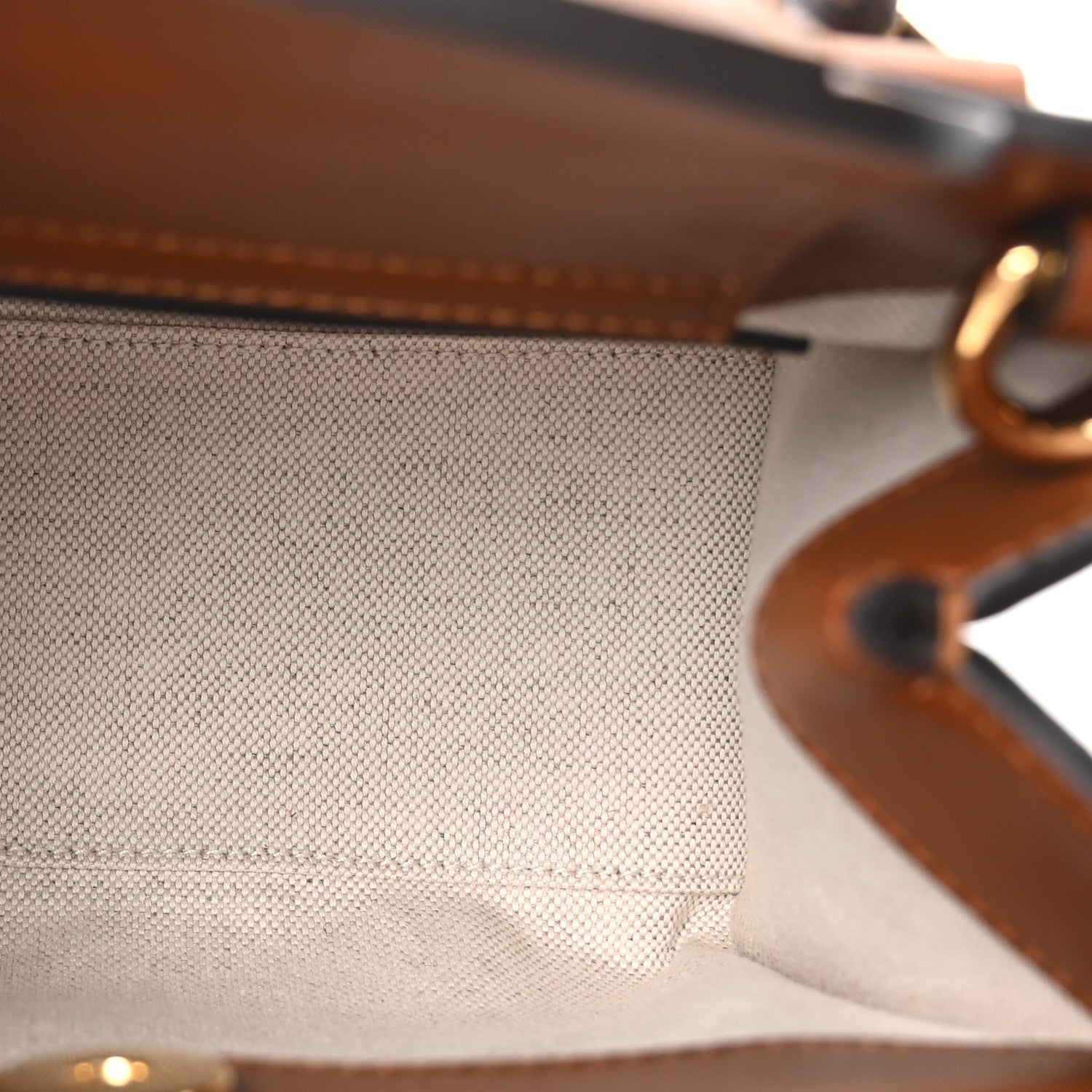 Gucci New Canvas Charisma Calfskin Crystal GG Monogram Mini Diana Tote Bag Camel Ebony