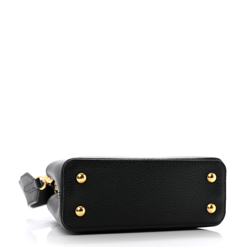 Louis Vuitton Taurillon Ayers Mini Capucines  Black