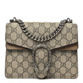 Gucci GG Supreme Monogram Mini Dionysus Shoulder Bag Taupe