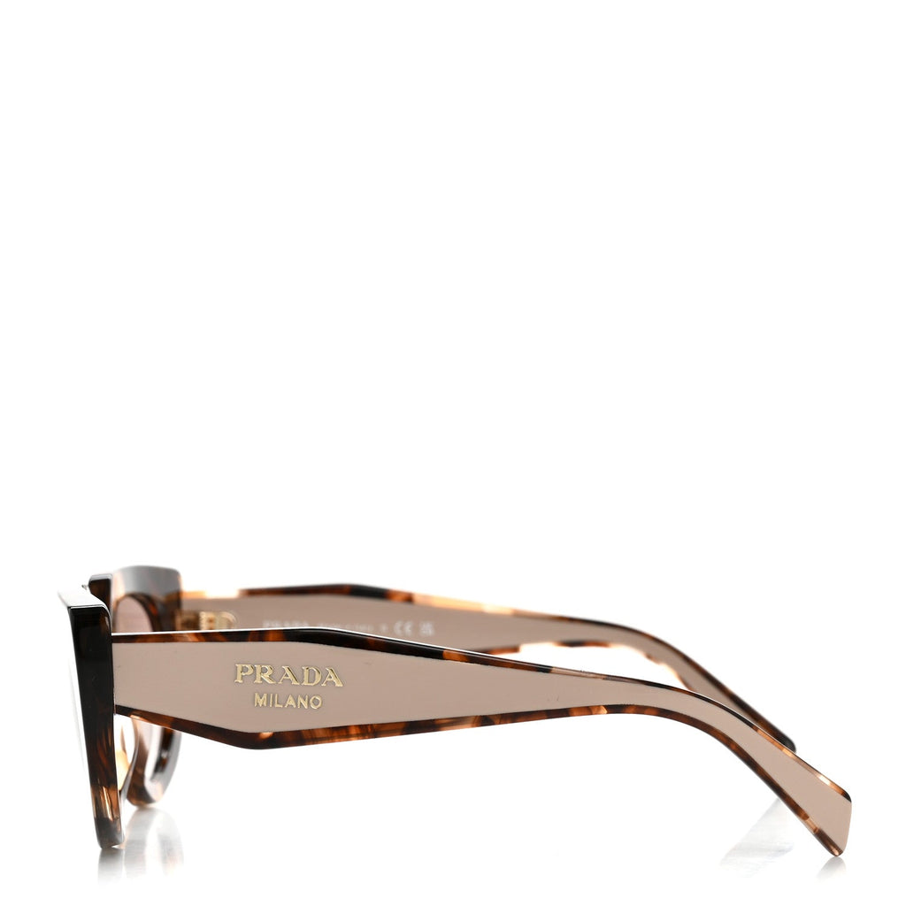 Prada Acetate Sunglasses SPR D02 Tortoise Dark Brown