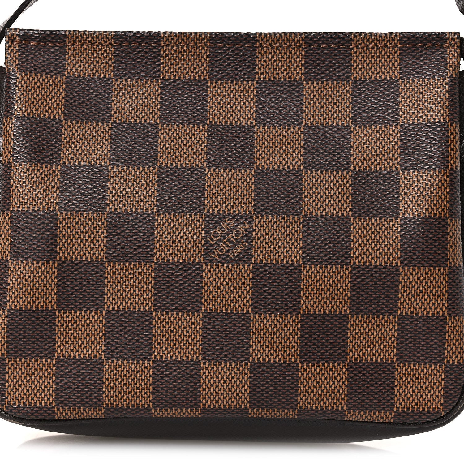 Louis Vuitton Damier Ebene Trousse Make Up Bag Pochette