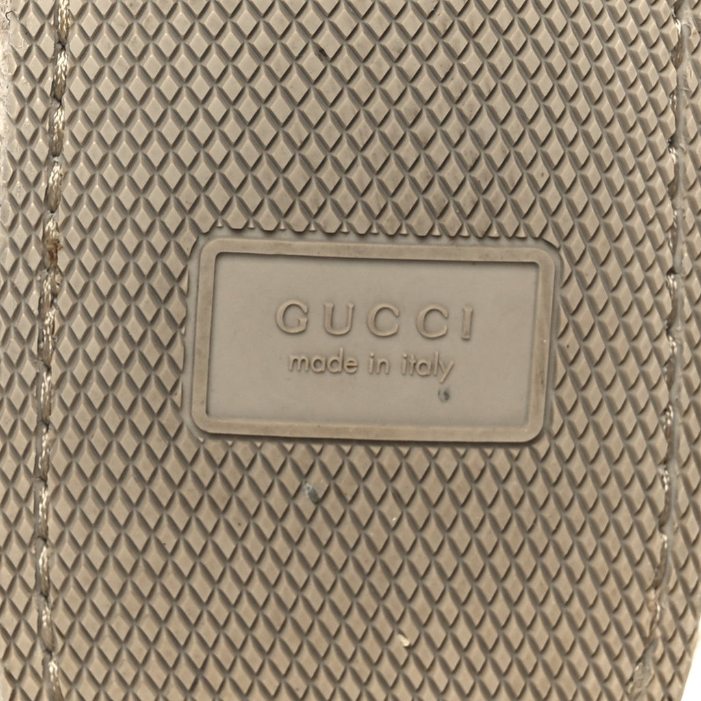 Gucci Covered Wool GG Monogram Mens Fria Horsebit Loafers 9 Beige Ebony Black Butterscotch