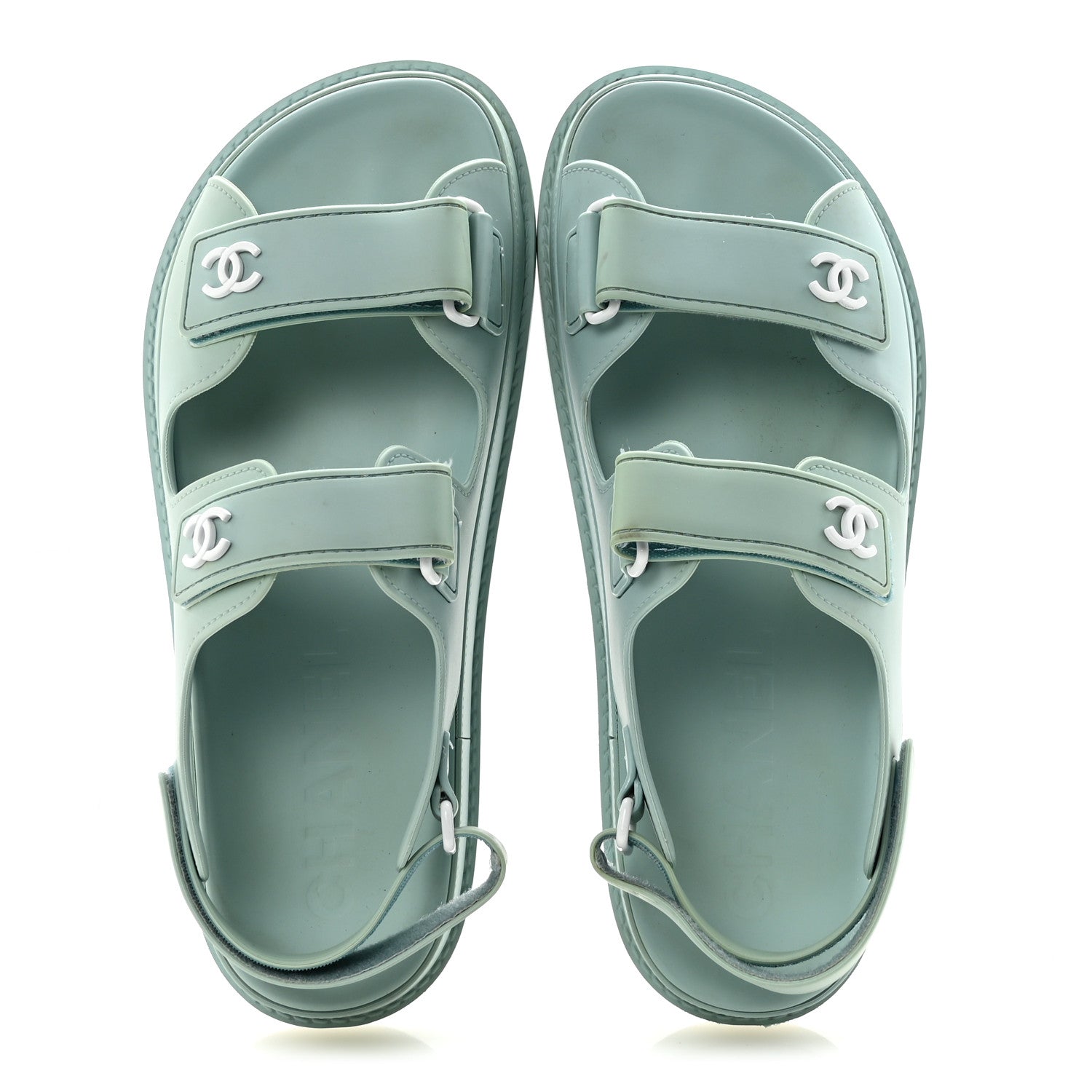 Rubber CC Dad Sandals 39 Light Blue
