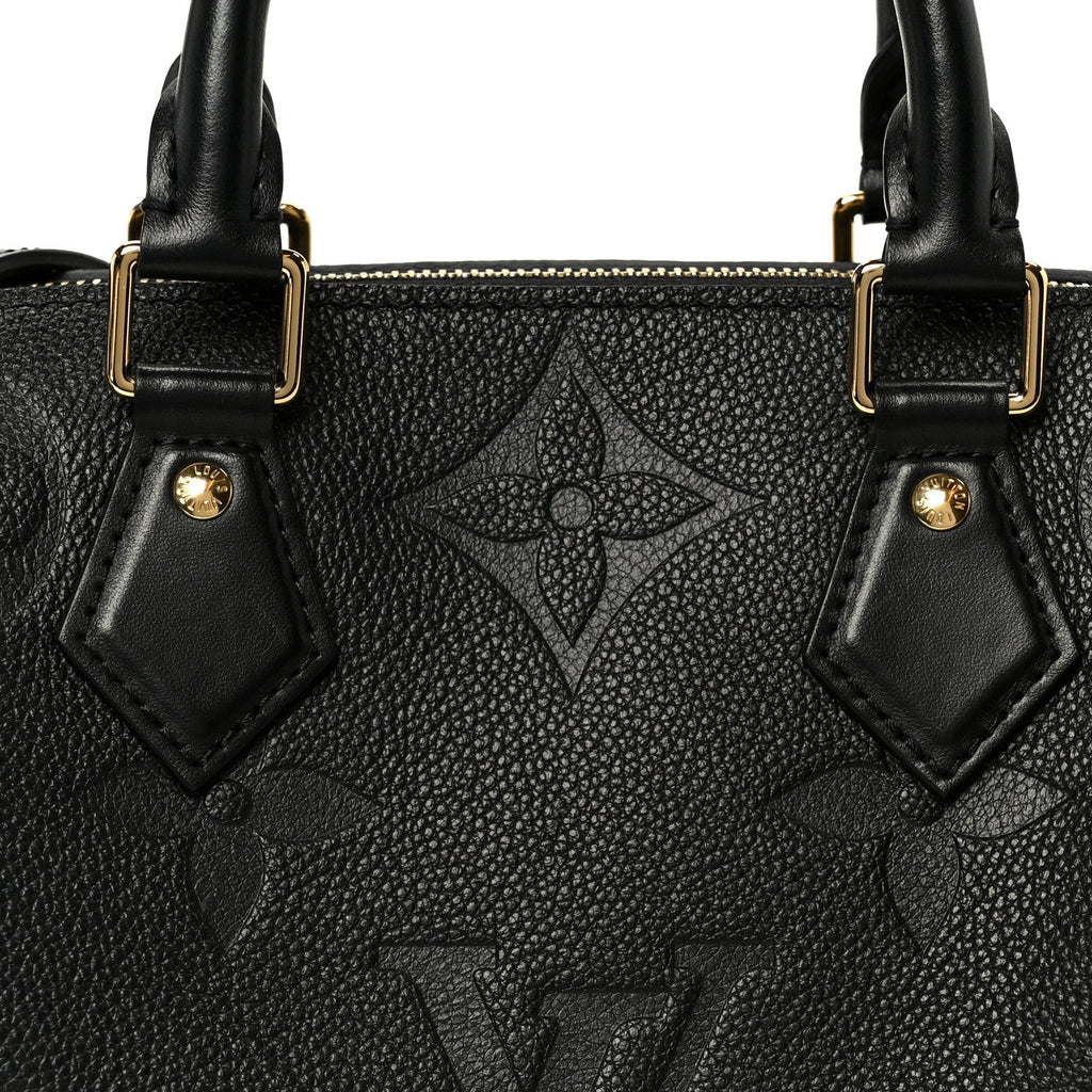 Louis Vuitton Empreinte Monogram Giant Speedy Bandouliere 25 Black