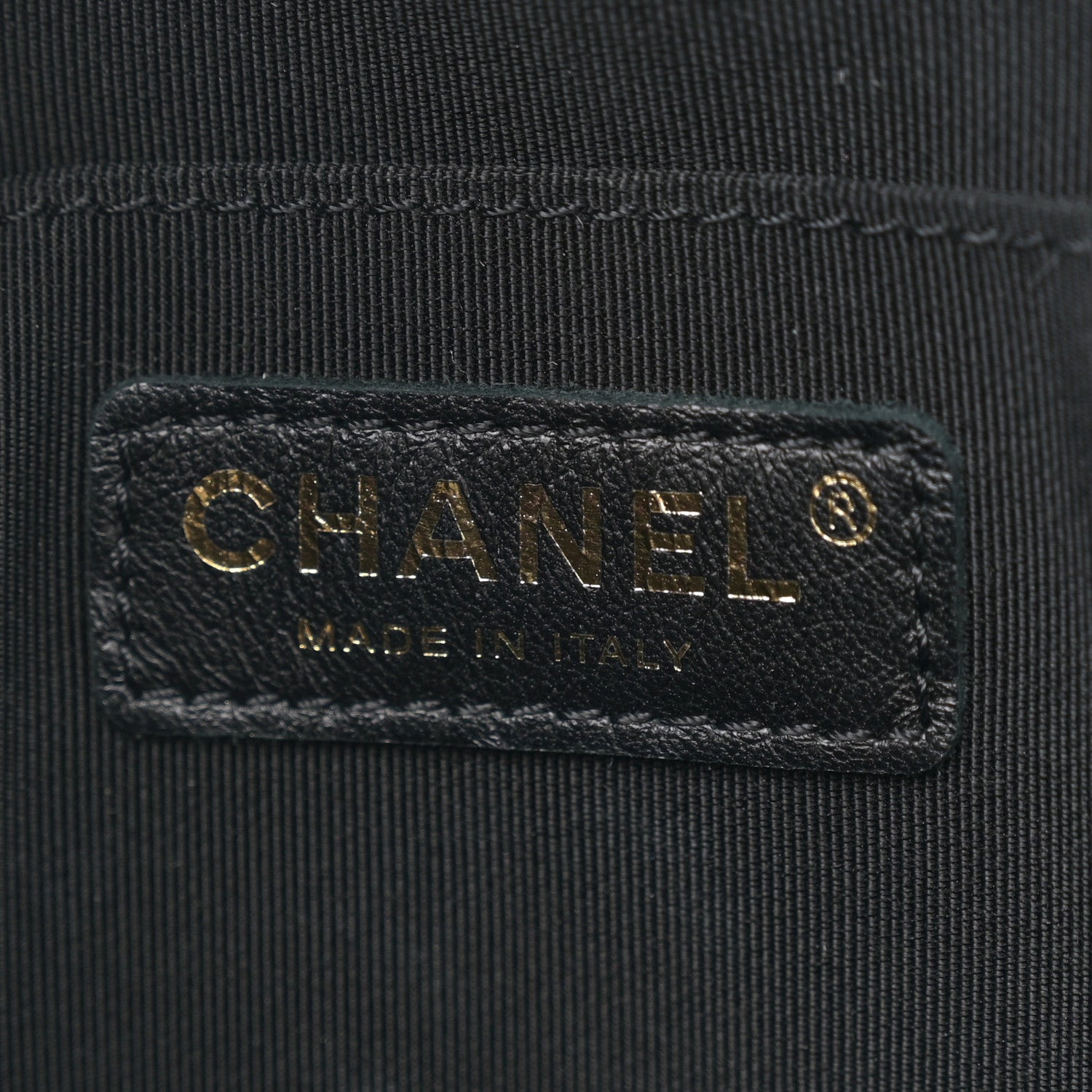 Chanel Lambskin Quilted Studded Quilted Vanity Case With Chain Black