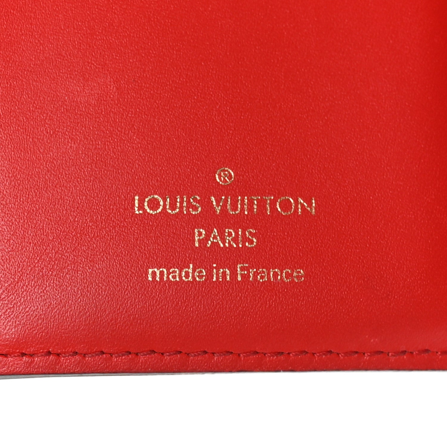 Louis Vuitton Monogram Flower Lock Compact Wallet Coquelicot