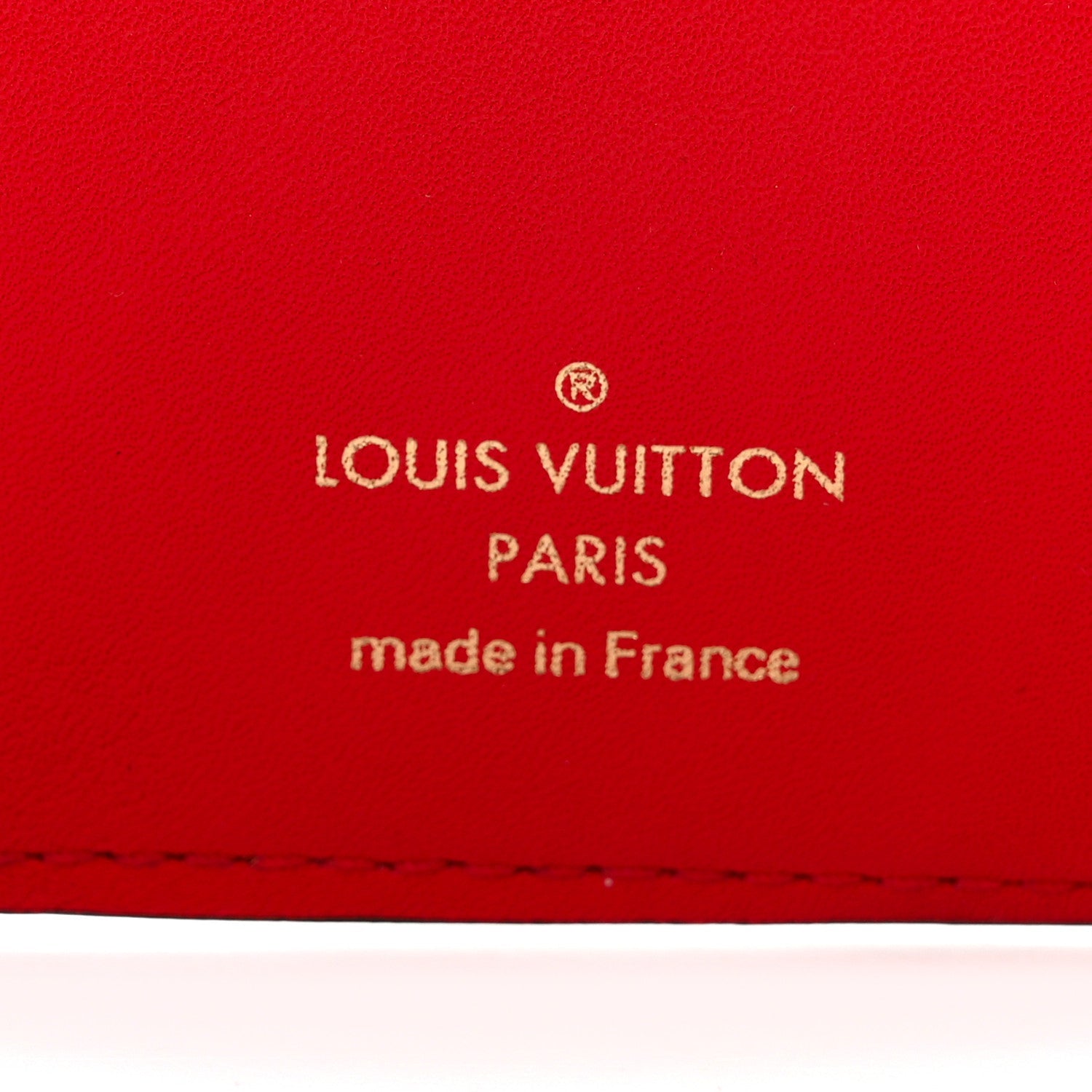 Louis Vuitton Monogram Flower Lock Compact Wallet Coquelicot