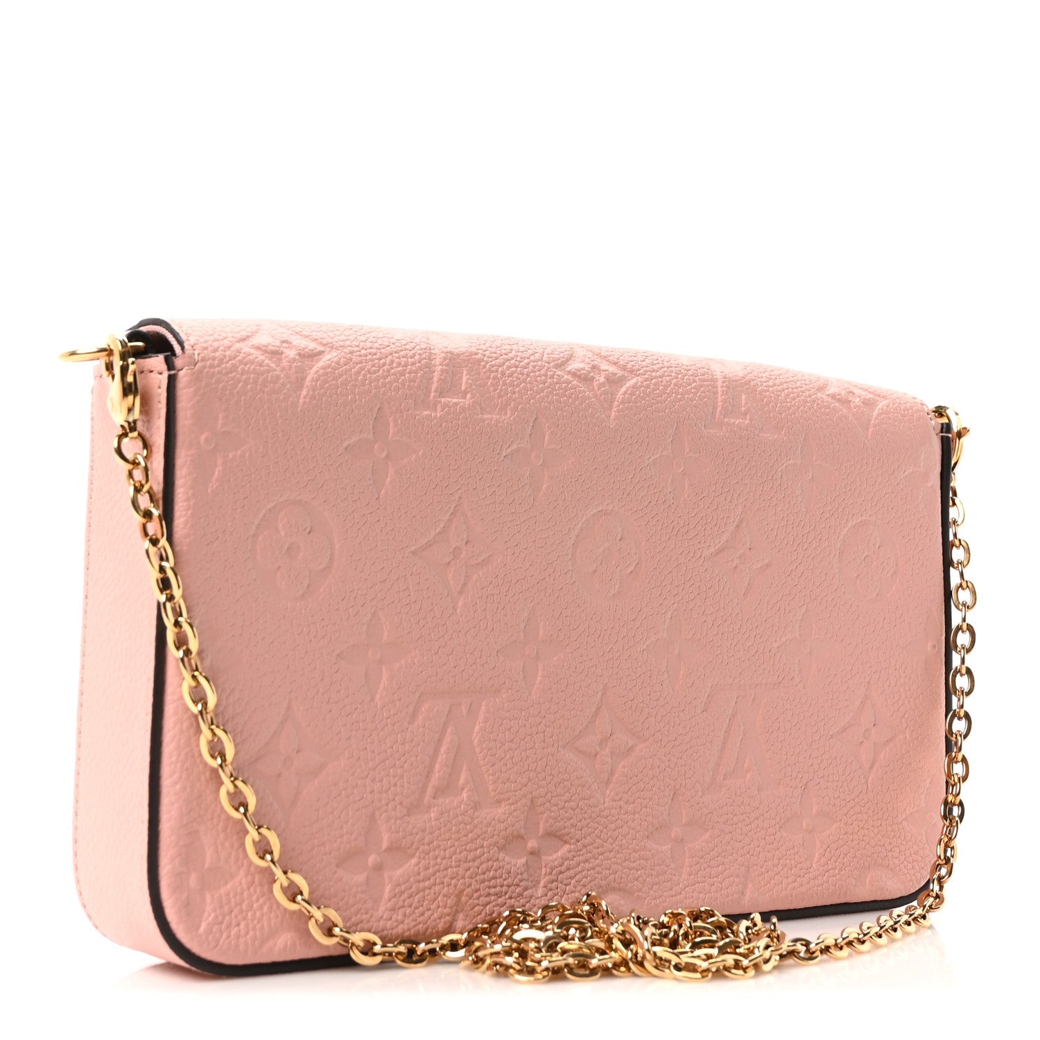 Louis Vuitton Empreinte Pochette Felicie Chain Wallet Rose Poudre