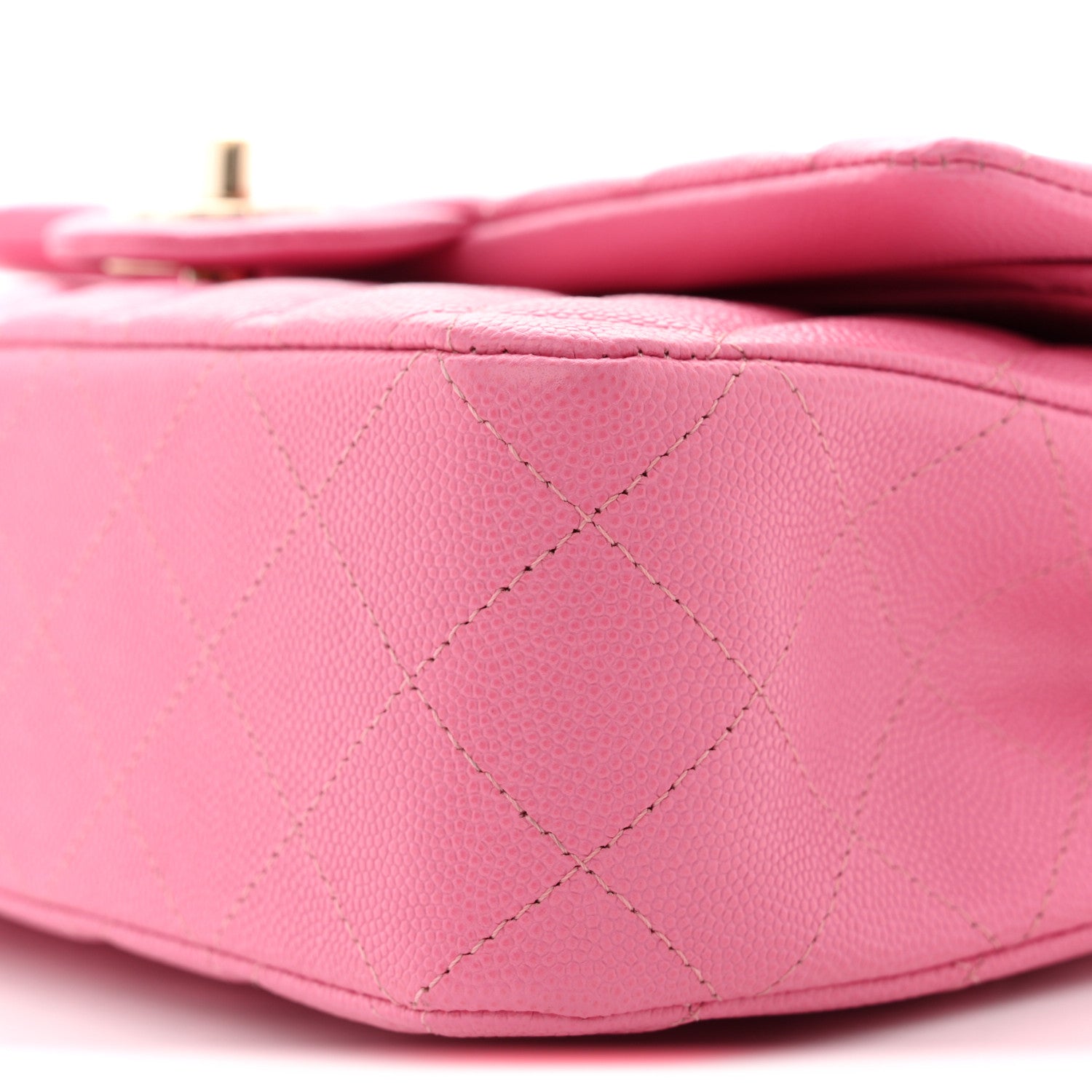 Chanel Caviar Quilted Medium Double Flap Pink