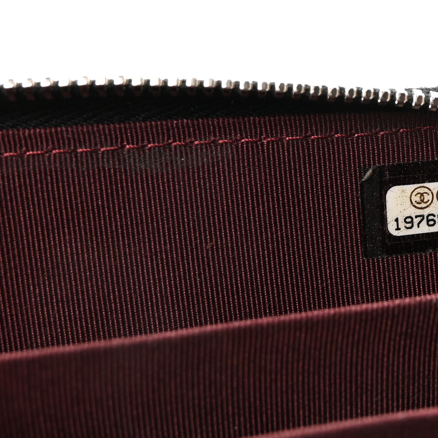 Caviar Quilted Zip Coin Purse Black