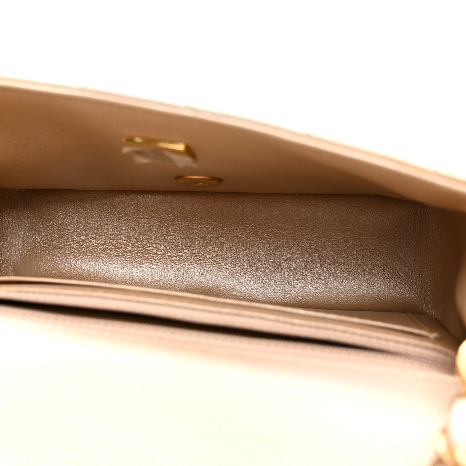 Chanel Metallic Goatskin Quilted Mini Rectangular Flap Gold
