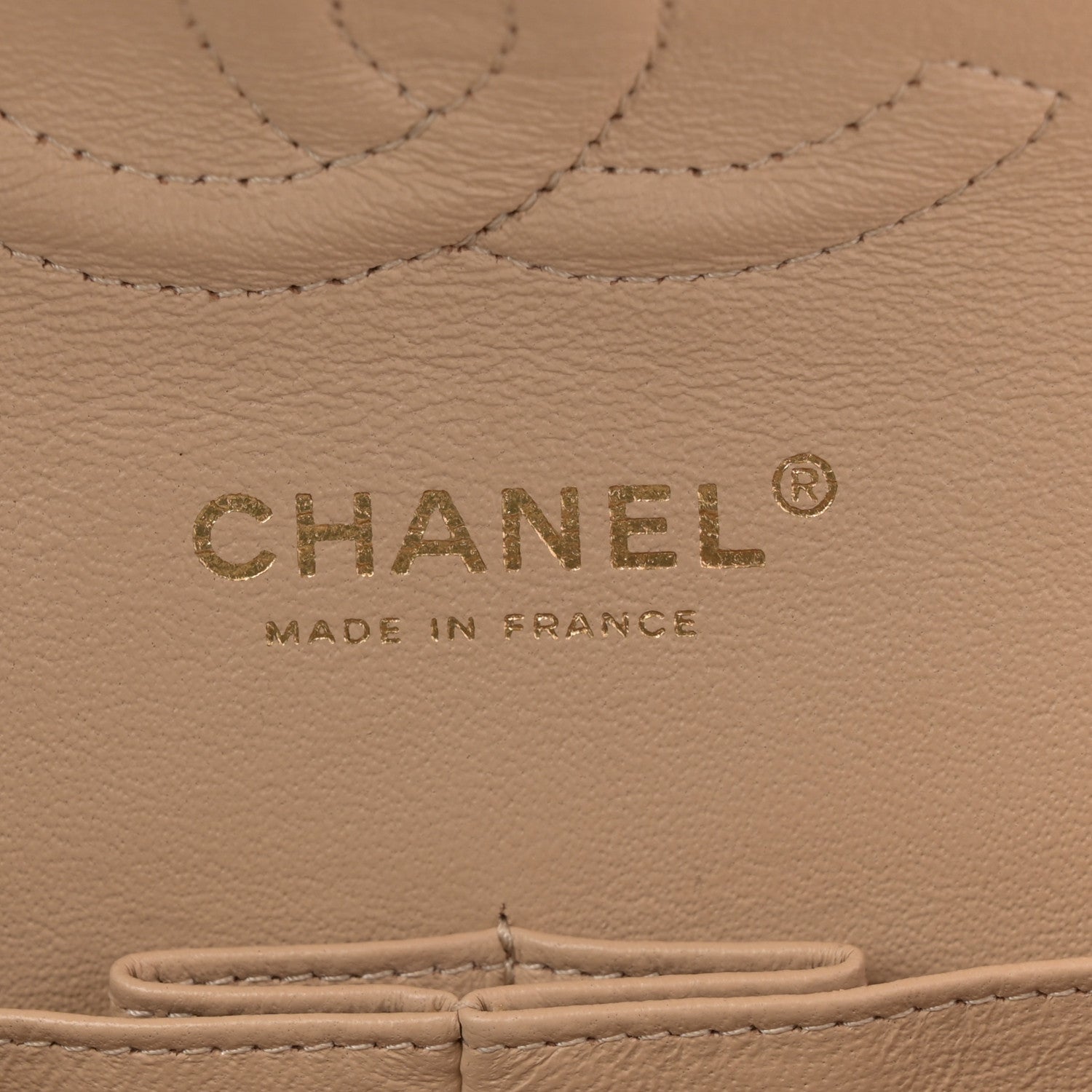 Chanel Caviar Quilted Medium Double Flap Beige