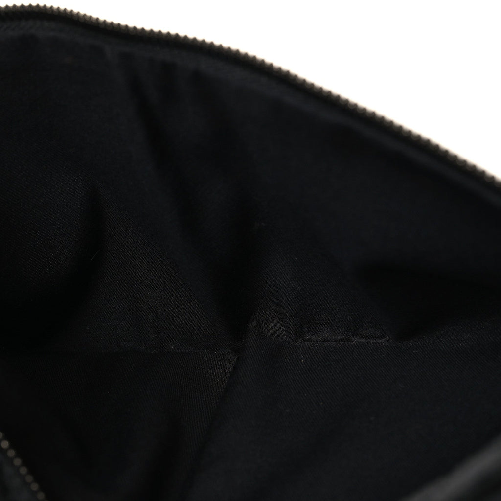 Gucci GG Monogram Double Pocket Belt Bag Black