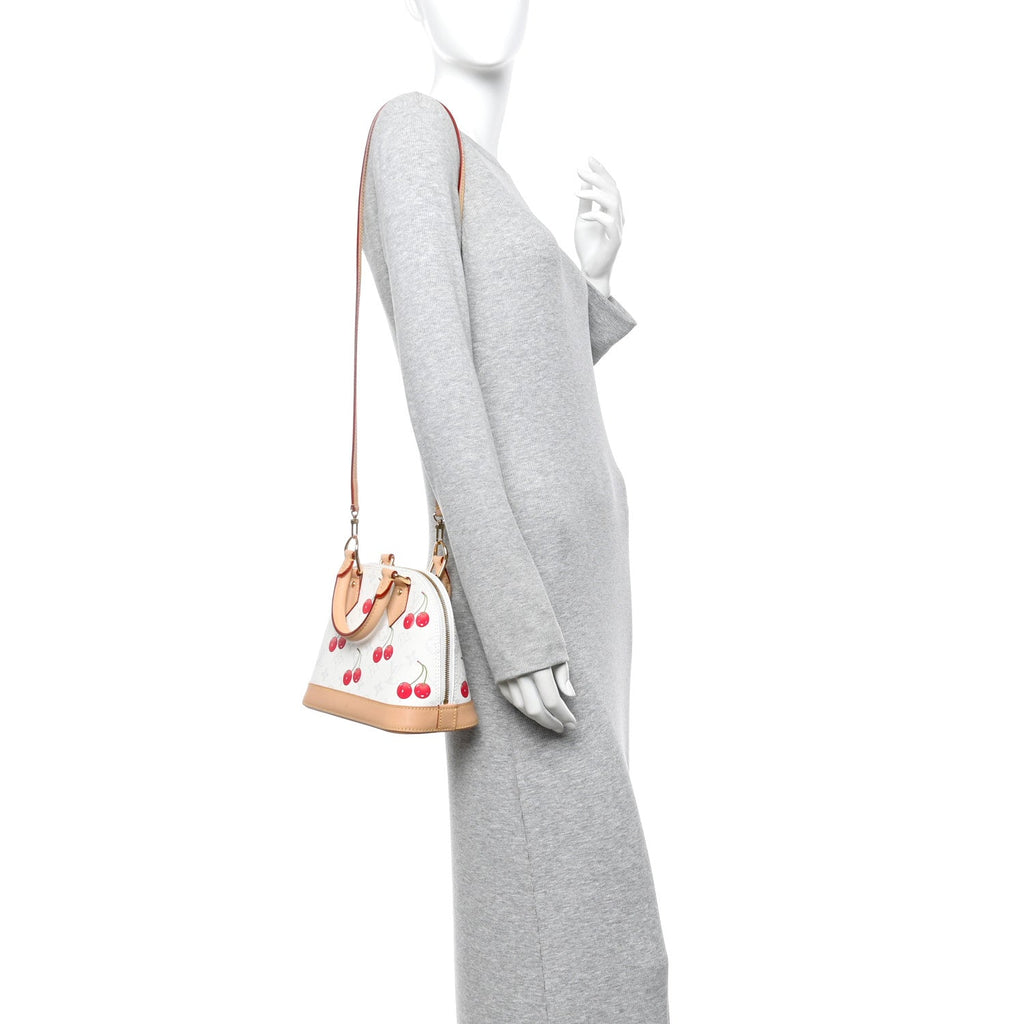 Louis Vuitton LV X TM Monogram Cerises Alma BB White