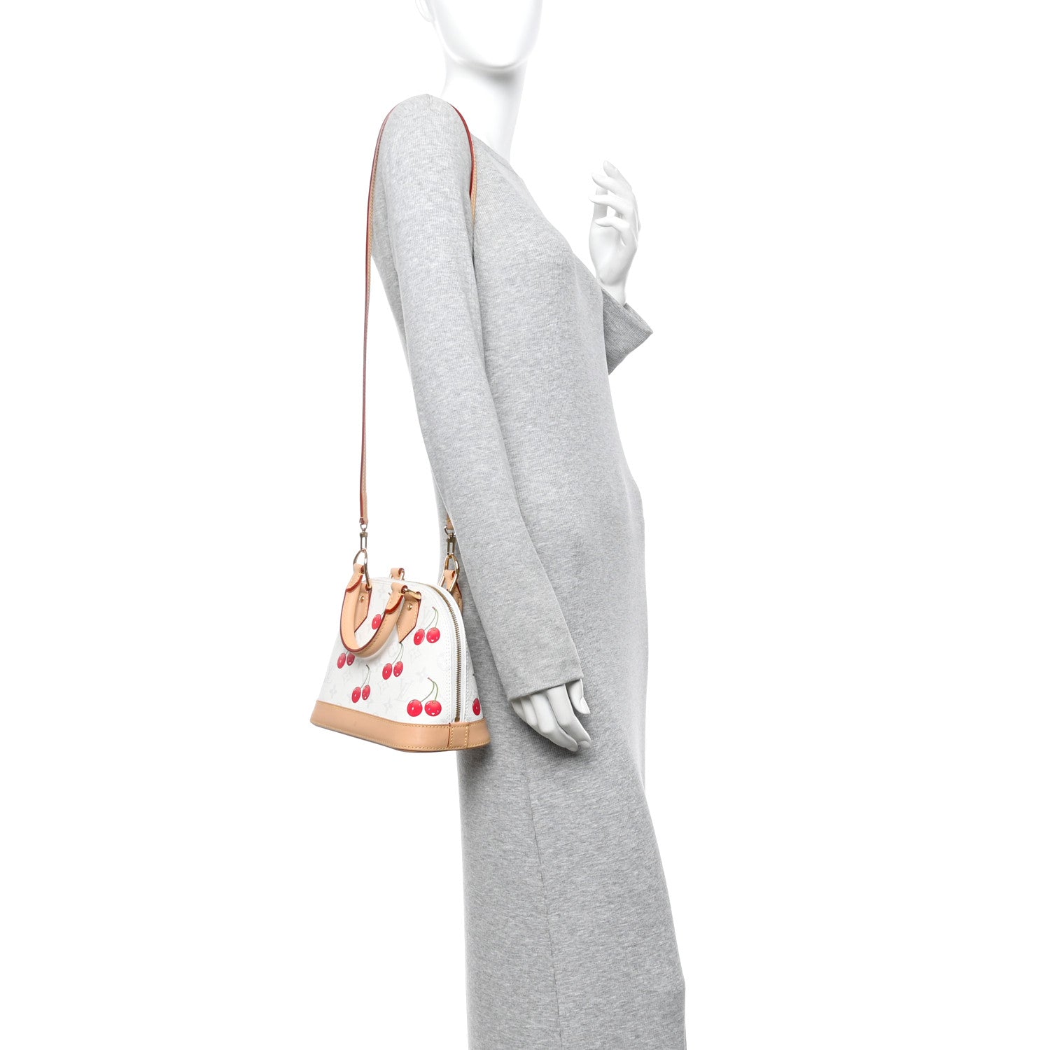 Louis Vuitton LV X TM Monogram Cerises Alma BB White