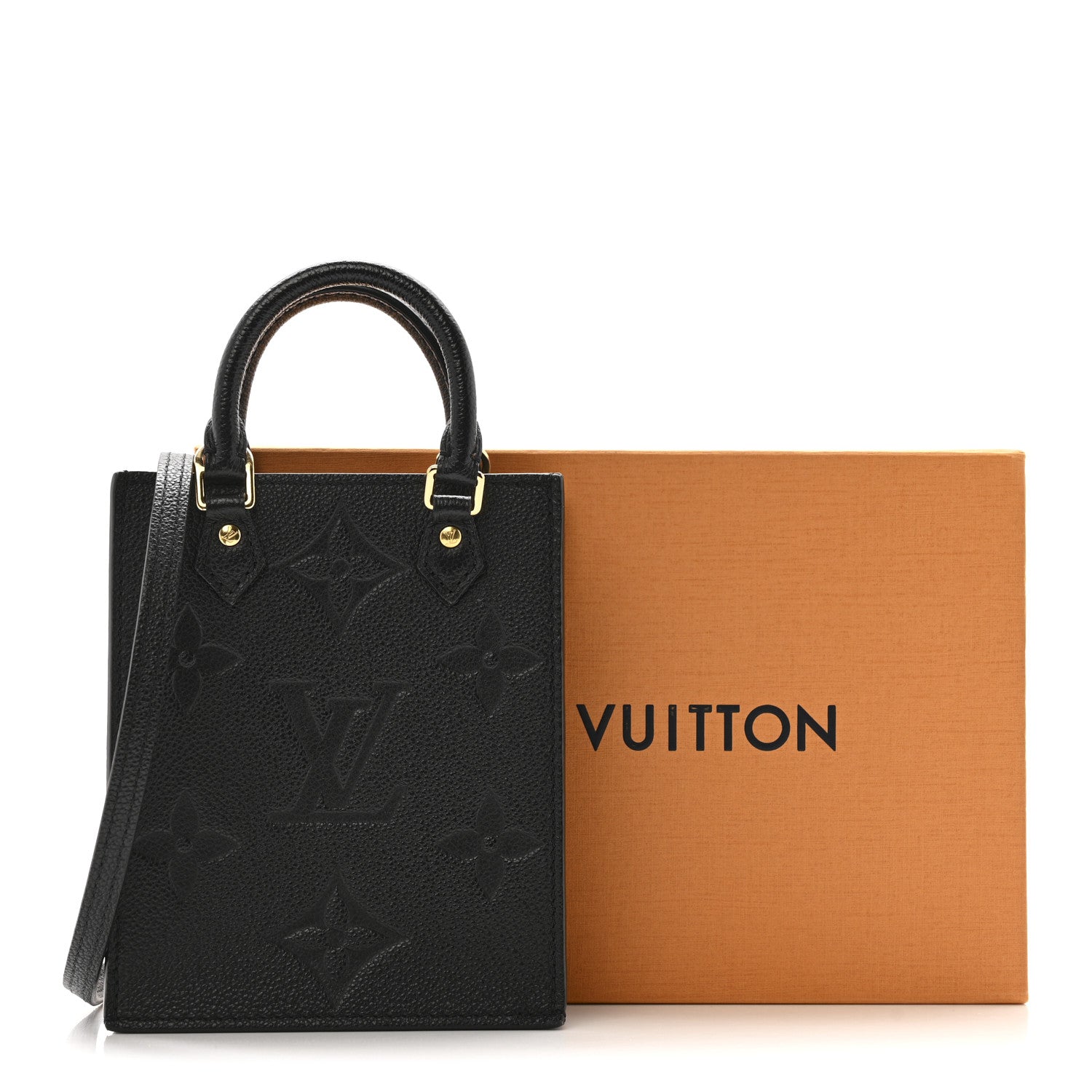 Louis Vuitton Empreinte Monogram Giant Petit Sac Plat Black