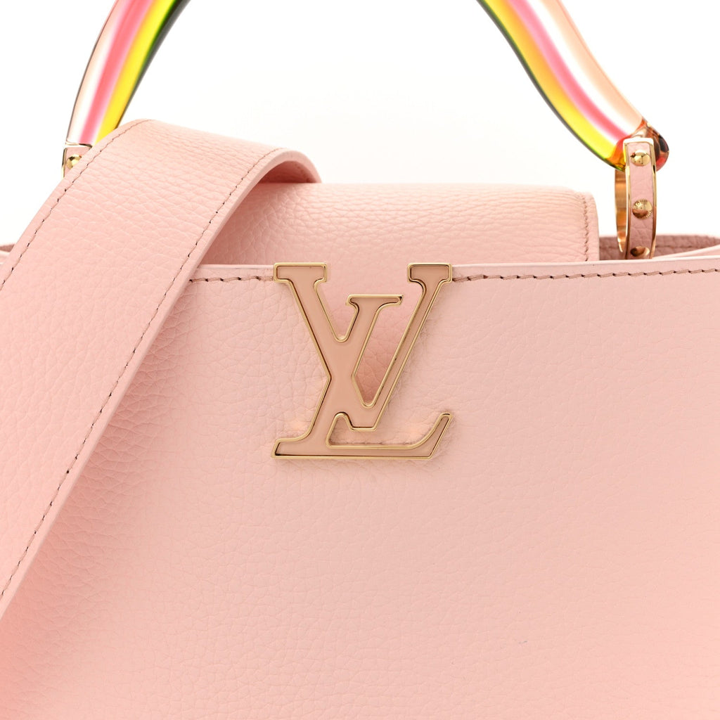 Louis Vuitton Taurillon Resin Murano Capucines BB Rose Jasmin