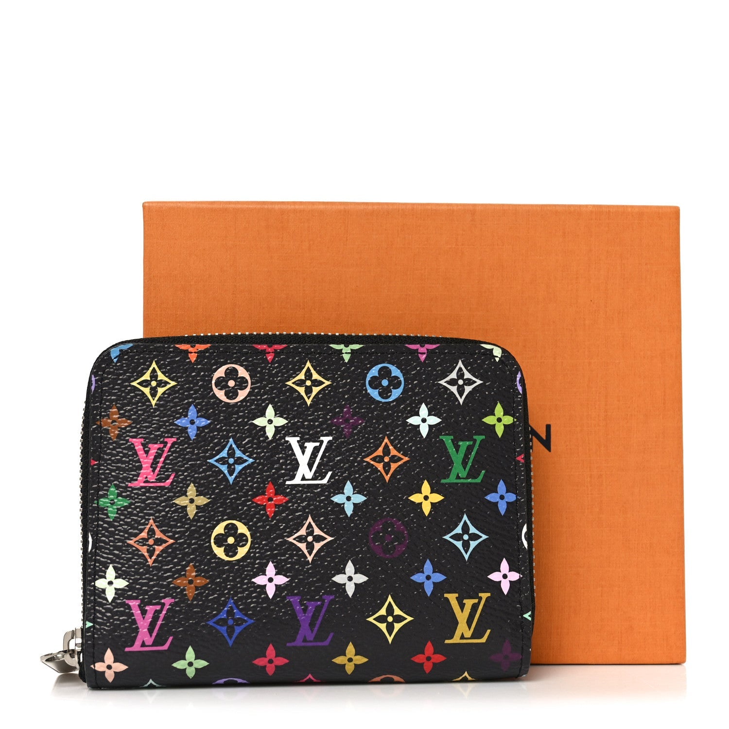 Louis Vuitton LV x TM Monogram Multicolor Zippy Coin Purse Black