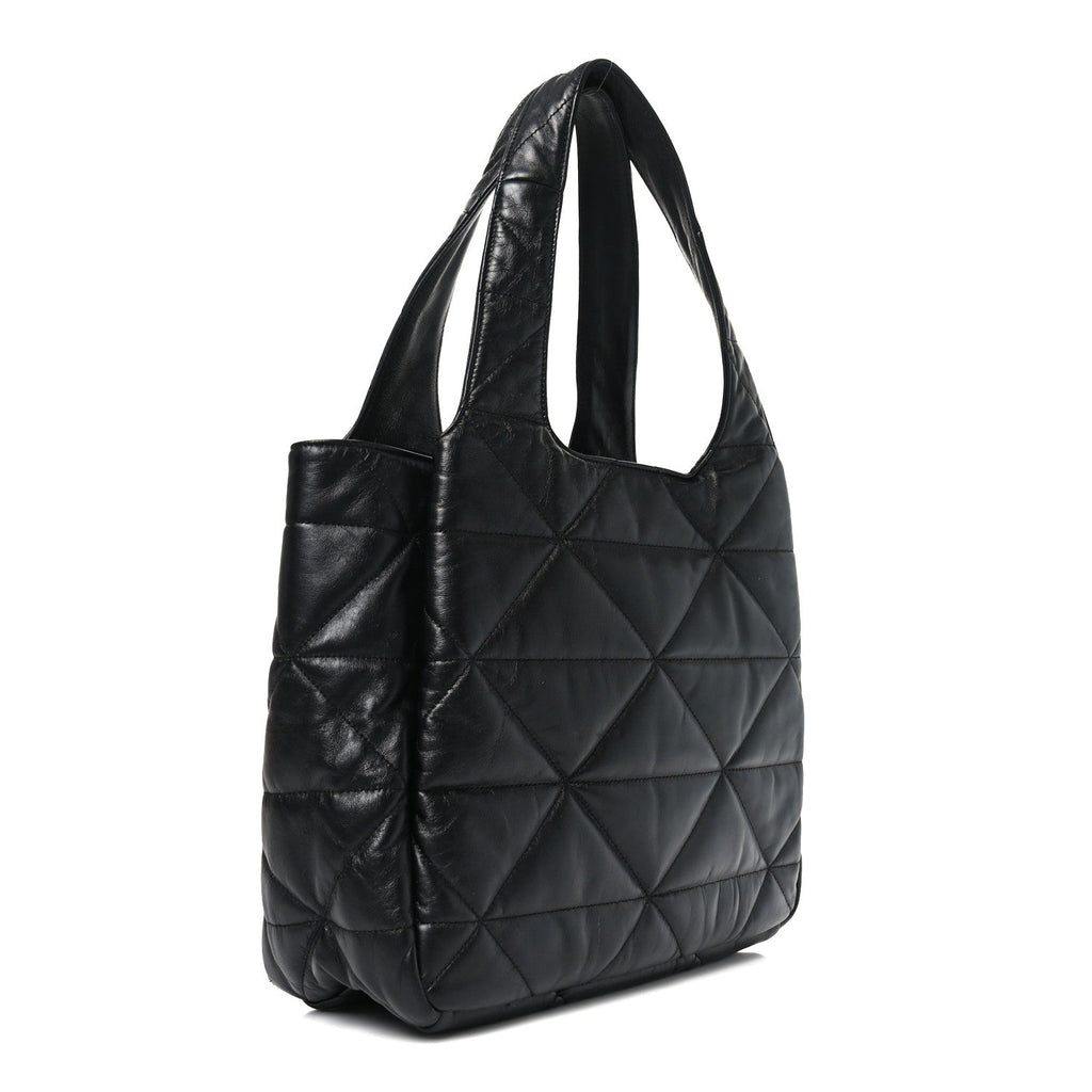 Prada Nappa Quilted Medium Dynamique Tote Black