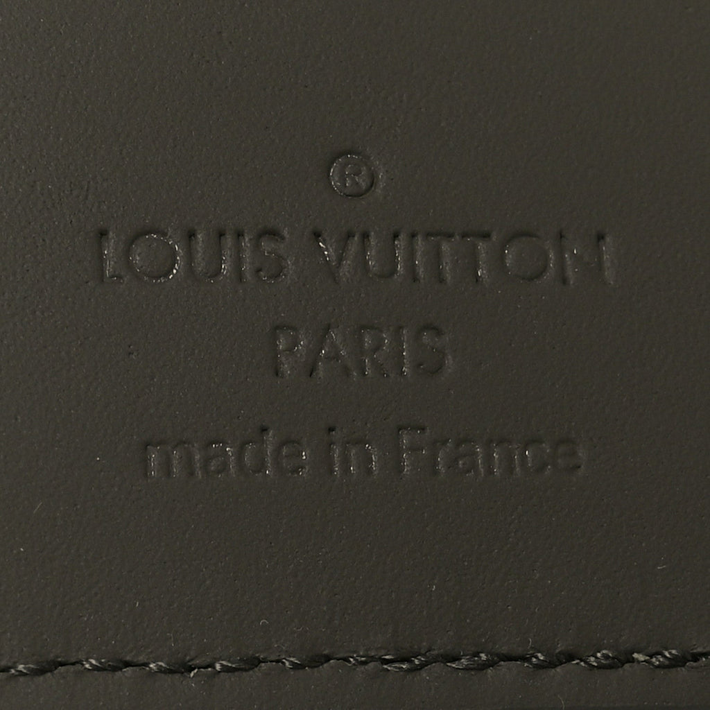Louis Vuitton Grained Calfskin Aerogram Pocket Organizer Khaki