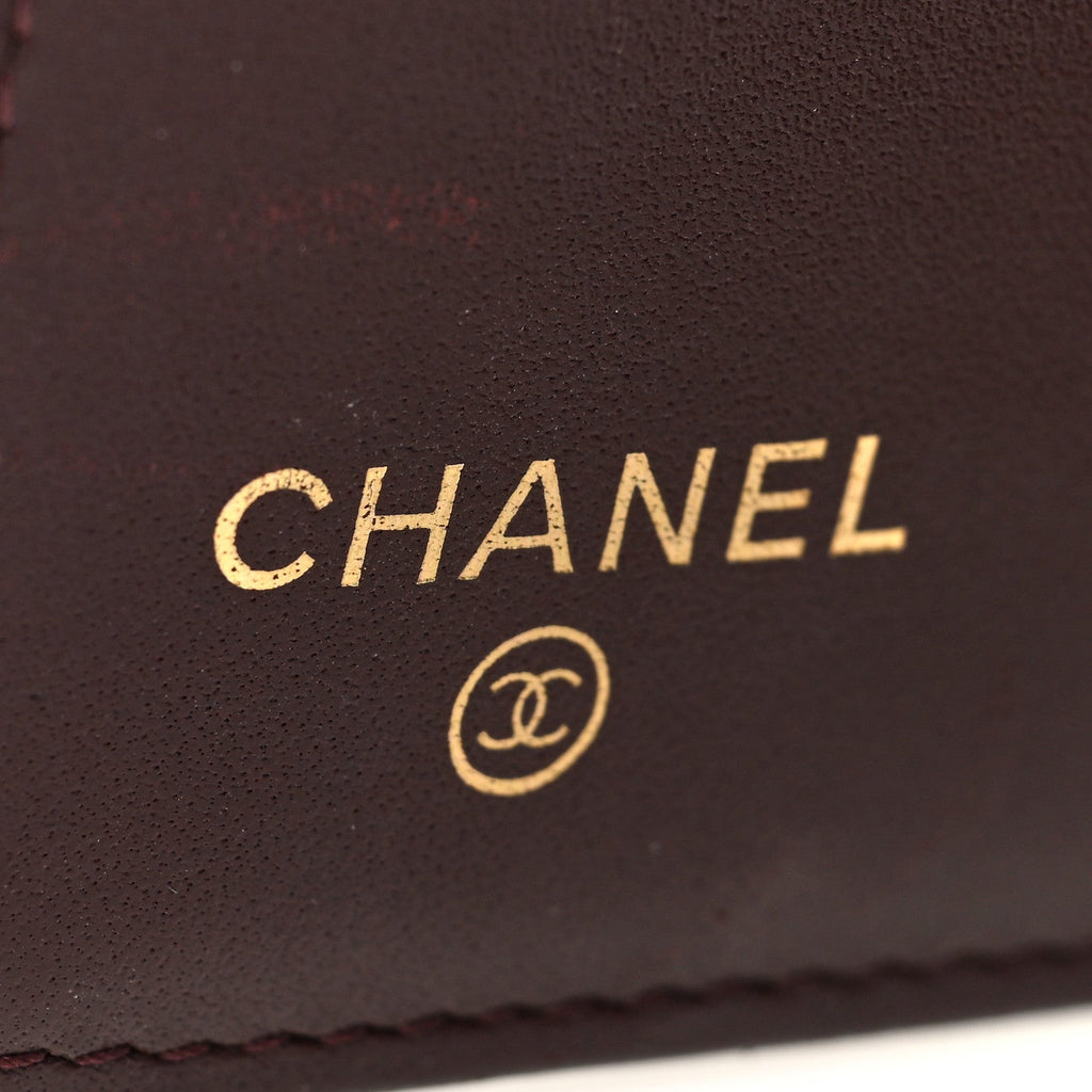 Chanel Caviar Quilted Yen Wallet Black